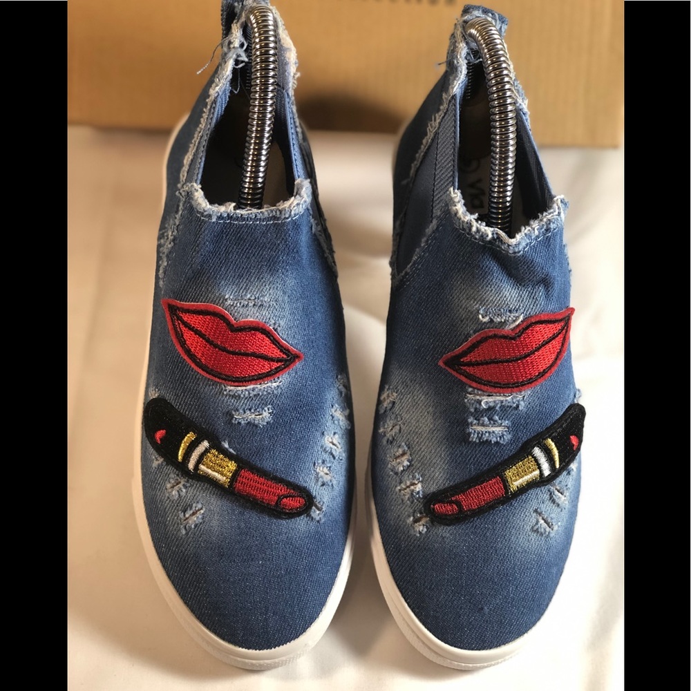 Via Pinky Collection Girls hightop slip on sneaker